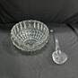 Indiana Glass Heavy Glass Punch Bowl And Glass Ladle image number 1