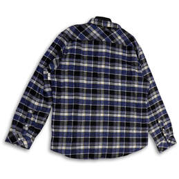 NWT Mens Multicolor Plaid Spread Collar Flap Pocket Button-Up Shirt Sz 2XL alternative image
