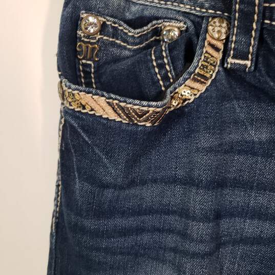 Womens Slim Fit Mid Rise Denim 5 Pocket Design Bootcut Leg Jeans Size 29 image number 3