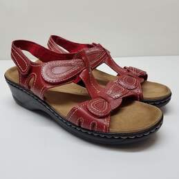 Clarks Women's Lexi Walnut Sandal Red Size 11