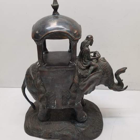 Maitland Smith Brass Elephant Sculpture Made in Thailand image number 4