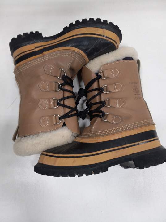 Sorel Caribou Made in Canada Snow Boots Size 5 image number 4