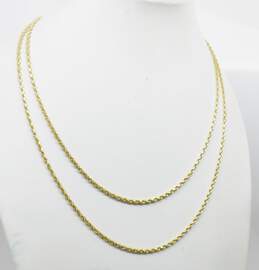 14K Yellow Gold Twisted Rope Chain Necklace 17.0g