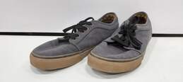 Vans Men's Gray Canvas Sneaker Size 13