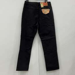 NWT Mens Black Denim Dark Wash 5 Pocket Design Straight Leg Jeans Size W36 L32 alternative image