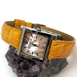 IOB Designer Invicta Angle 9733 Silver-Tone Square Dial Analog Wristwatch
