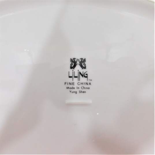 Vintage Liling LING ROSE Oval Serving Platter  And Bowl | Fine China | Yung Shen | China image number 5