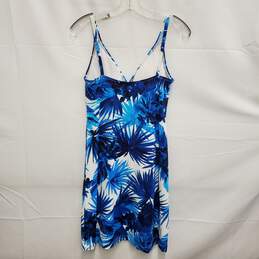 NWT Tommy Bahama WM's Nylon Blend Plumeria Blue & White Cup Dress Size SM Size alternative image