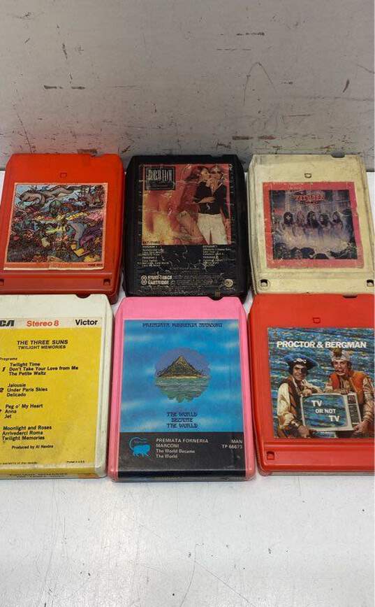Lot of Assorted 8-Track Cassettes with Case image number 2