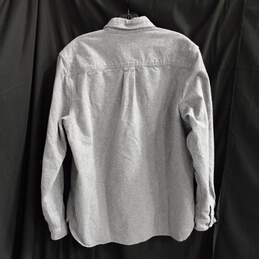 Eddie Bauer Men's Gray 100% Cotton Two-Pocket Button Up Shirt Jacket Size M alternative image