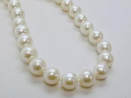 14K Yellow Gold Clasp 9.4mm Cultured Pearl Necklace 96.7g alternative image