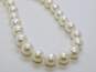 14K Yellow Gold Clasp 9.4mm Cultured Pearl Necklace 96.7g image number 2