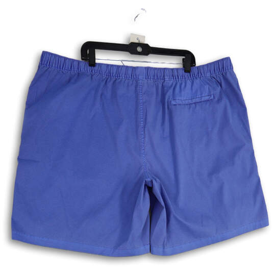 NWT Mens Blue Flat Front Elastic Waist Pull-On Dock Sweat Shorts Size 3X image number 2