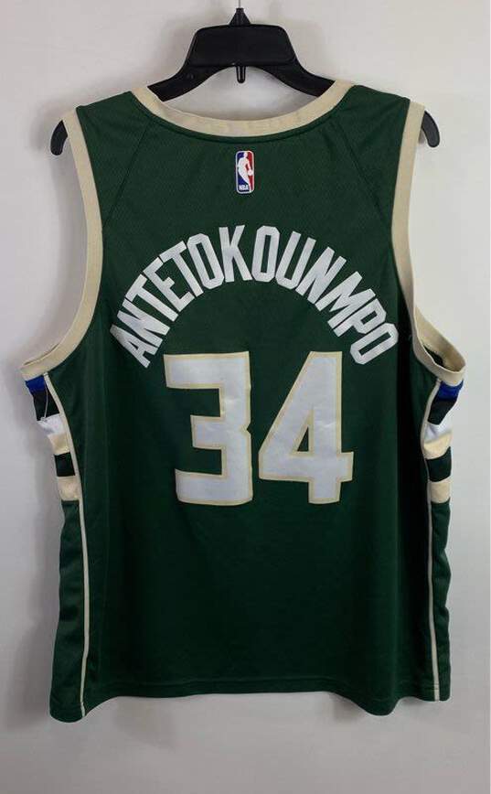 Nike Dri-Fit NBA Milwaukee Green Jersey 34 - Size XXL image number 2