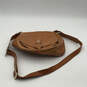 Womens Brown Leather Inner Zipped Pocket Single Adjustable Strap Crossbody image number 1