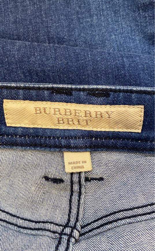 Burberry Brit Blue Cropped Skinny Jeans- Size 26 image number 4