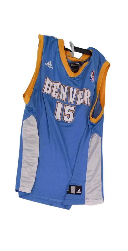 Mens Blue NBA Denver Nuggets Carmelo Anthony Sleeveless Jersey Size XL image number 1