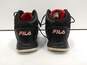 Fila Men's Retro Black/Red Basketball Shoes Size 11 image number 4