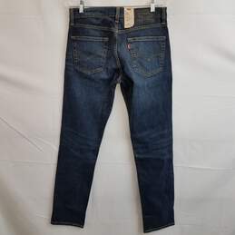 Levis men's 511 slim stretch dark wash jeans 31 x 34 long