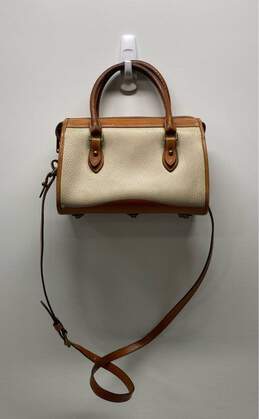 Vintage Dooney & Bourke Tan Brown Leather Shoulder Satchel Bag alternative image