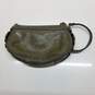 AUTHENTICATED Coach Olive Green Patent Leather Wristlet image number 2