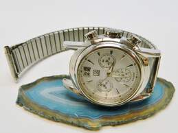 Esquire Swiss Navistar 13 Jewels Silver Tone Men's Chronograph Watch 86.0g