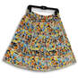 Womens Multicolor City Printed Knee Length Pull-On A-Line Skirt Size 8 image number 1