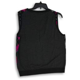 Tommy Hilfiger Womens Multicolor Argyle V-Neck Sleeveless Vest Size XL