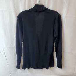 Misook Black Wrap Front Acrylic Sweater Size M alternative image