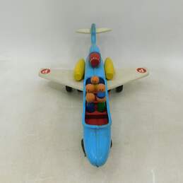 Vintage Playskool Airlines Little People Pull Toy W/ Wood Figures