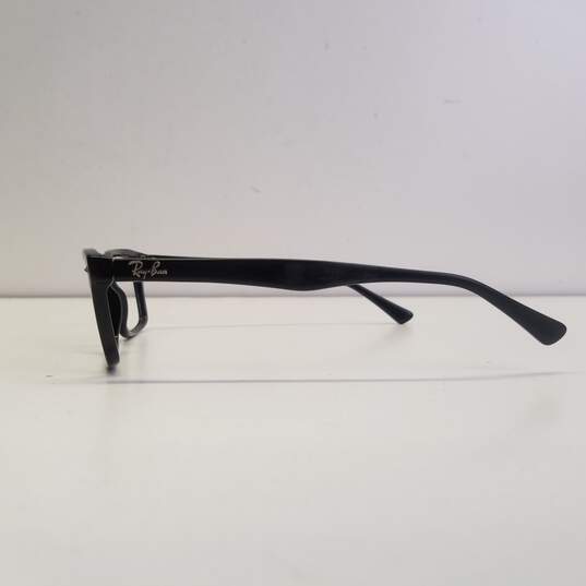 Ray-Ban Black Rectangle Eyeglasses (Frame) image number 3