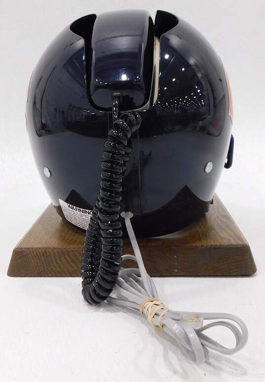 VNTG Nardi Enterprises Brand Chicago Bears Football Helmet Corded Telephone image number 4