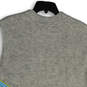 NWT Womens Gray Knitted Crew Neck Side Slit Pullover Sweater Vest Size XL image number 4