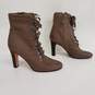 Halogen High Heel Lace Up Boots Size 7.5M image number 2