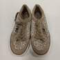 Womens Brown Monogram Textile Lace Up Low Top Round Toe Tennis Shoes Size 9M image number 5
