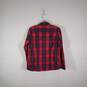 Womens Plaid Long Sleeve Collared Button-Up Shirt Size Large image number 2
