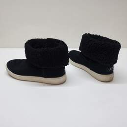 UGG Mika Black Short Sneaker Boot Ankle Bootie Shearling Suede Sz 7.5 alternative image