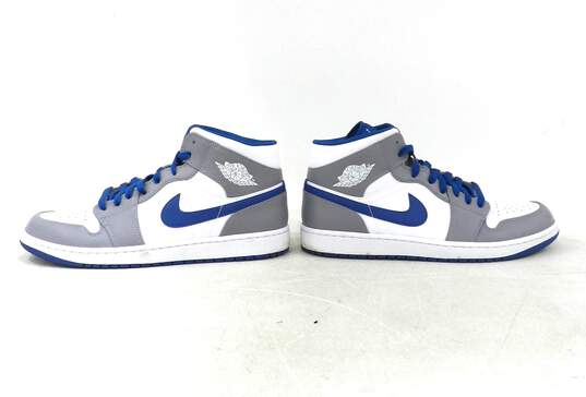 Air Jordan 1 Mid Cement True Blue Men's Shoe Size 12 image number 5