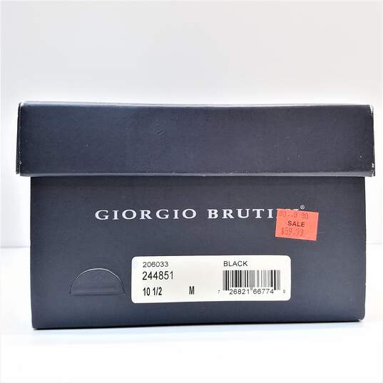 Giogio Brutini Mens Cortland Leather Cap Toe Oxford Dress Shoes 10.5 Navy Blue image number 10