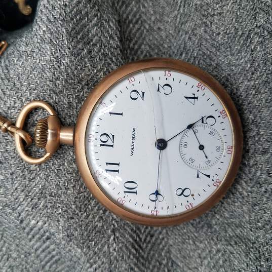 Antique Waltham GP Wind-Up Pocket Watch With Antique Masonic Shriners Pendant image number 3