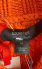Express Women Orange Turtleneck Knit Sweater M image number 3