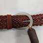 Coach Women's classic Brown Braided Leather Belt Petites image number 5