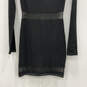 NWT Womens Black Round Neck Long Sleeve Regular Fit Sheath Dress Size S image number 4