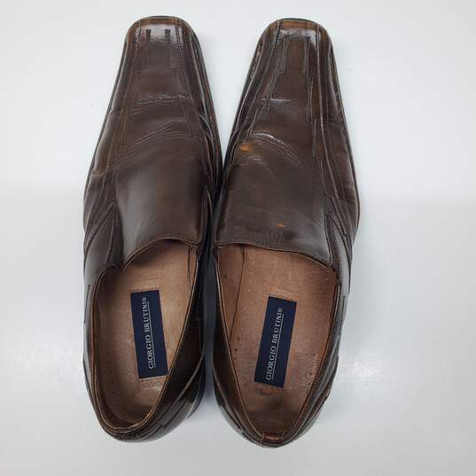 Mn Giorgio Brutini Brown Oxford Shoes Sz 11M image number 3