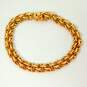 14K Yellow Gold Etched & Smooth Fancy Double Curb Chunky Chain Bracelet 27.3g image number 5