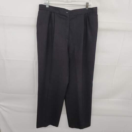 Valentino Studio Grey Wool Dress Pants Men's 34x29 AUTHENTICATED image number 1