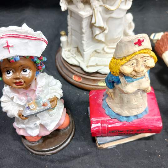 5pc Bundle of Assorted Nurse Caretaker Figurines image number 3
