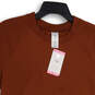 NWT Womens Burnt Orange Crew Neck Short Sleeve Pullover T-Shirt Size S image number 3