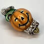 Designer Brighton Jack O Lantern Grin Orange Halloween Pumpkin Dangle Charm image number 2