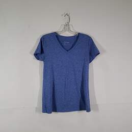 Womens Short Sleeve V-Neck Activewear Pullover T-Shirt Size Medium